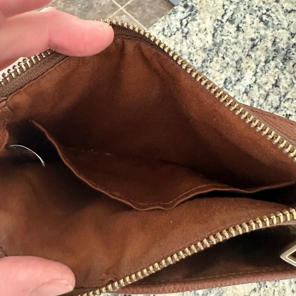 Brown Coach crossbody bag